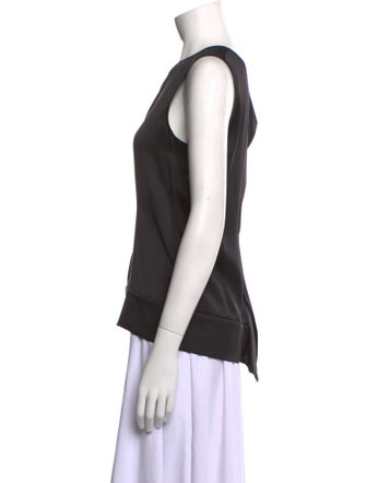 Celine Silk Crew Neck Top