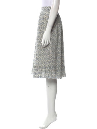 Celine Silk Knee-Length Skirt