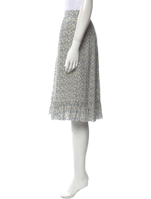 Celine Silk Knee-Length Skirt