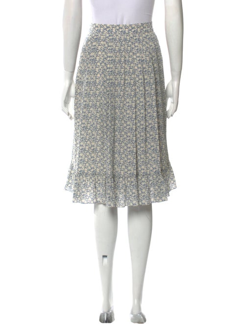 Celine Silk Knee-Length Skirt