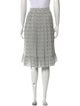 Celine Silk Knee-Length Skirt