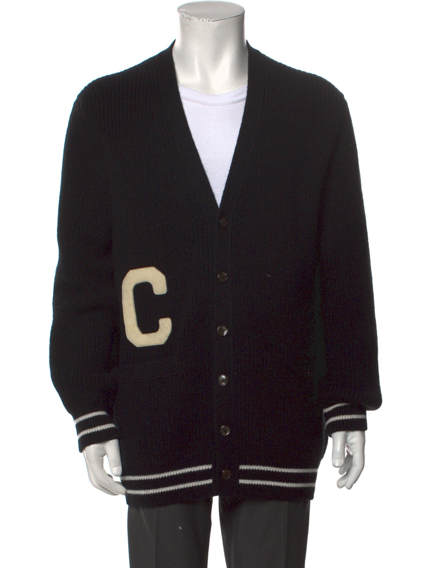 Celine Wool V-Neck Cardigan