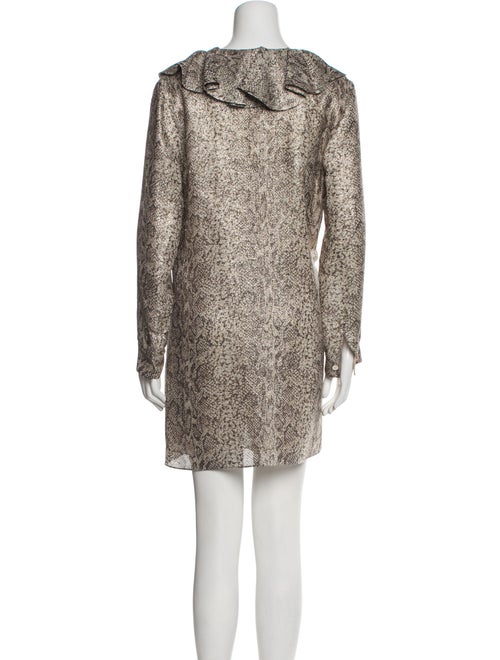 Celine Animal Print Mini Dress