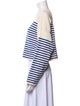 Celine Striped Bateau Neckline Sweater