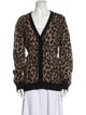 Celine Mohair Animal Print Sweater