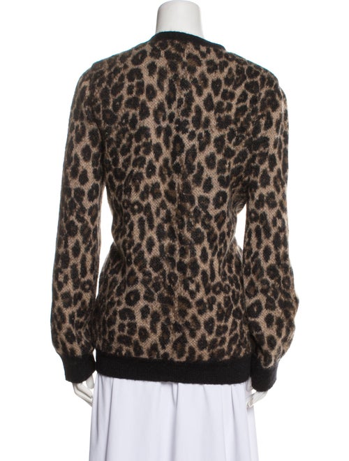 Celine Mohair Animal Print Sweater
