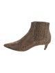 Celine Suede Animal Print Chelsea Boots
