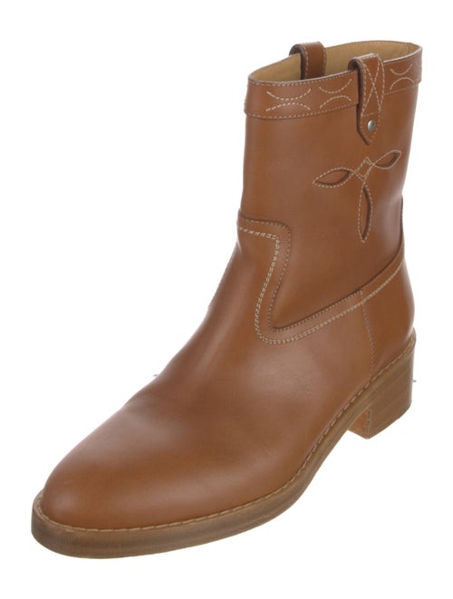 Celine Leather Moto Boots