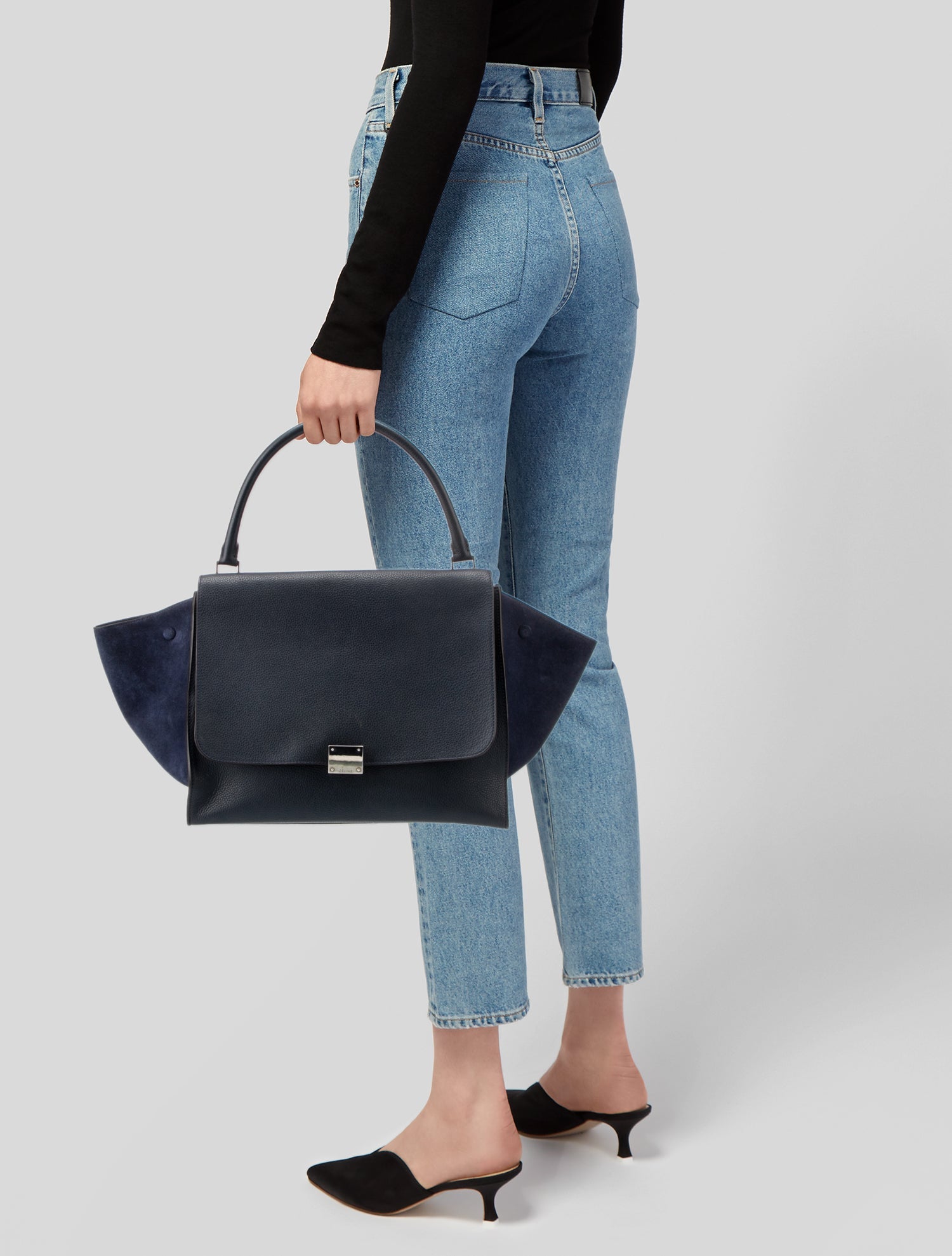 Celine Leather Trapeze