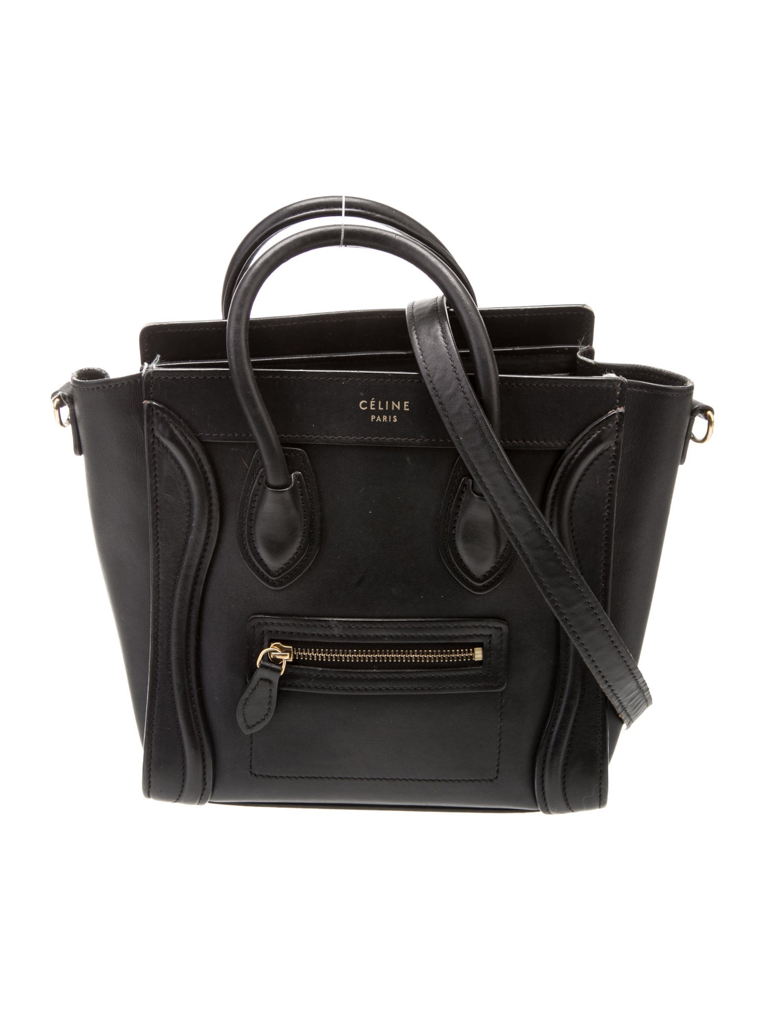 Celine Leather Luggage Nano