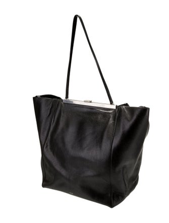 Celine Leather Clasp Cabas