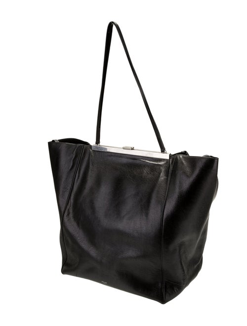 Celine Leather Clasp Cabas