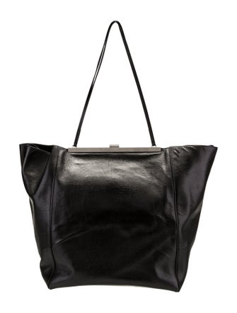 Celine Leather Clasp Cabas