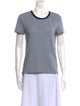 Celine Striped Crew Neck T-Shirt