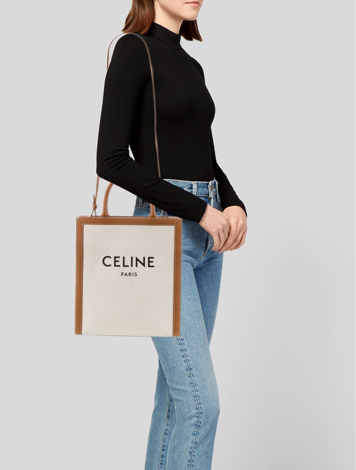 Celine Canvas Vertical Cabas
