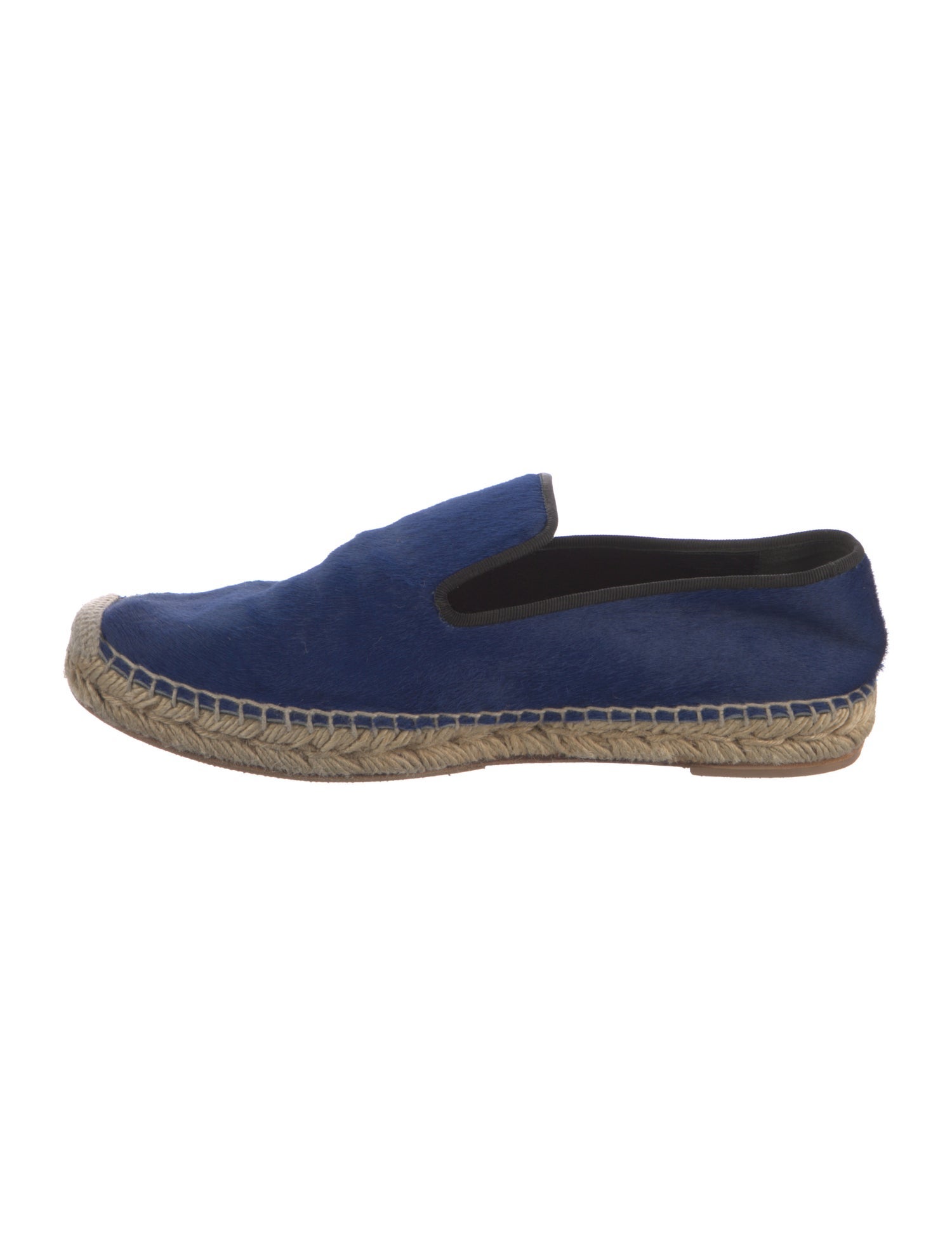Celine Ponyhair Whipstitch Trim Espadrilles