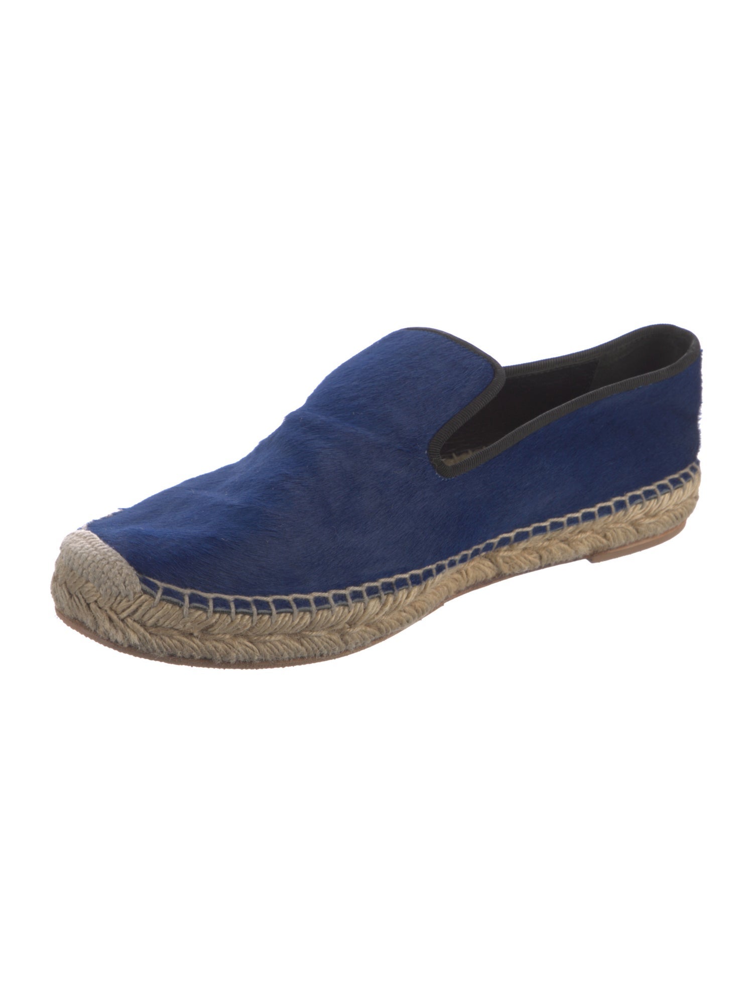 Celine Ponyhair Whipstitch Trim Espadrilles