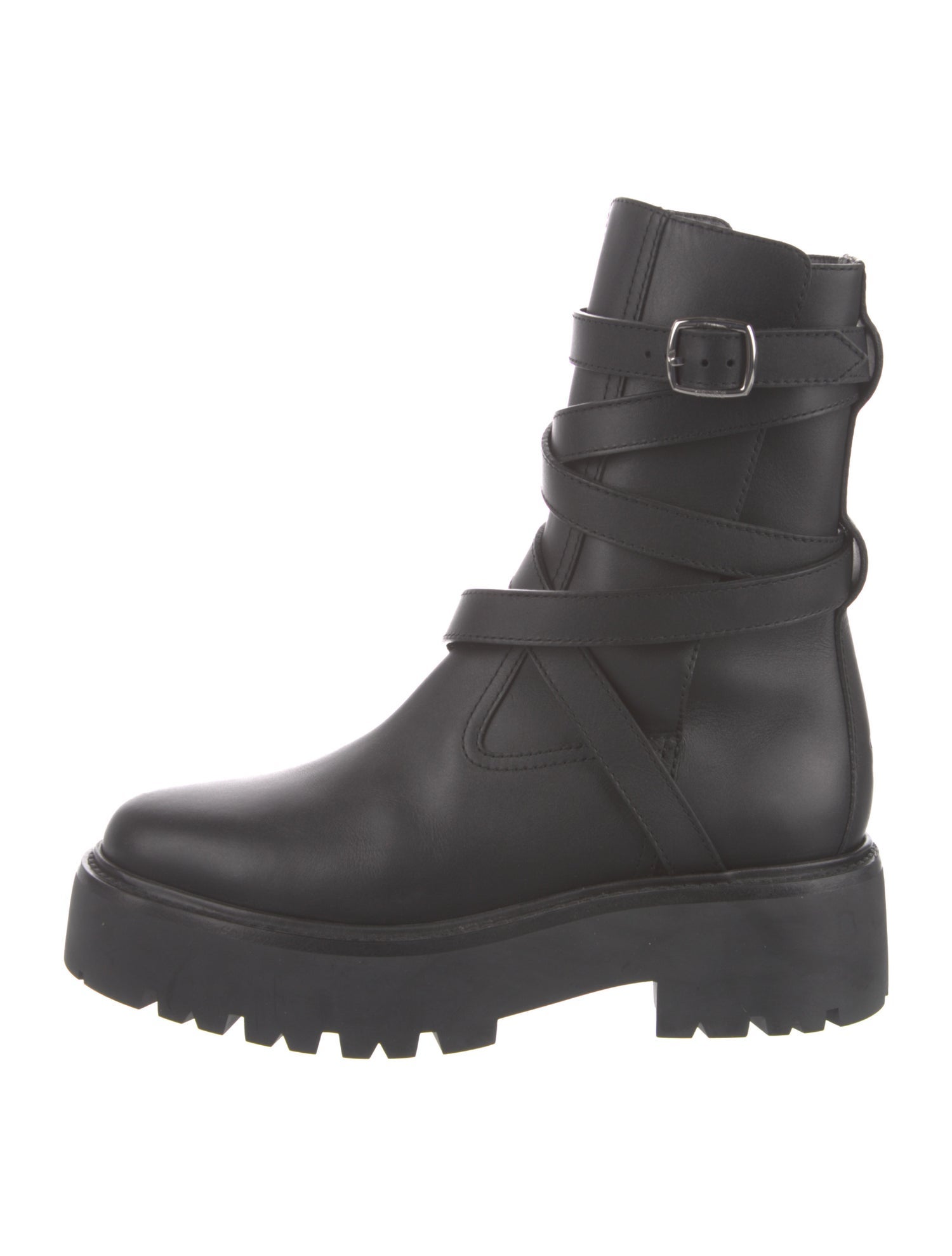 Celine Leather Combat Boots