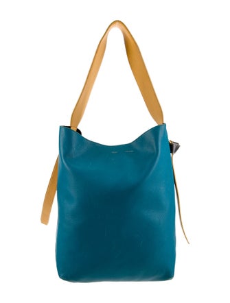 Celine Leather Twisted Cabas Small