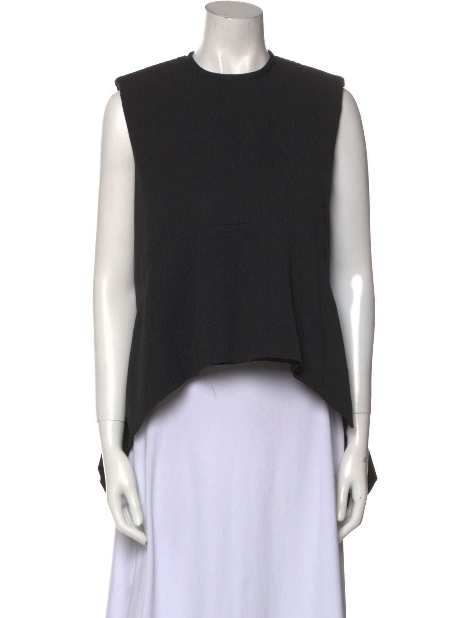Celine 2010's Silk Crop Top