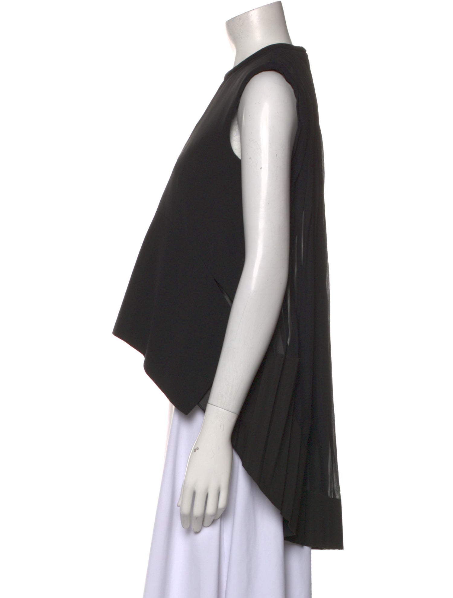 Celine 2010's Silk Crop Top