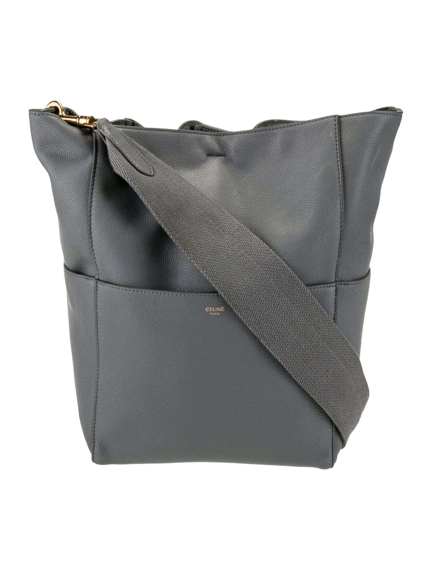 Celine Leather Seau Sangle Medium