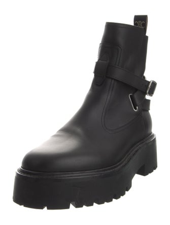 Celine Leather Moto Boots