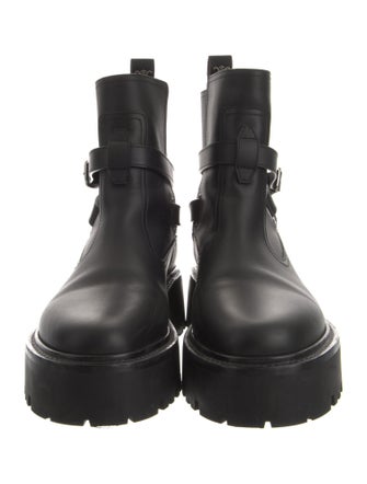 Celine Leather Moto Boots