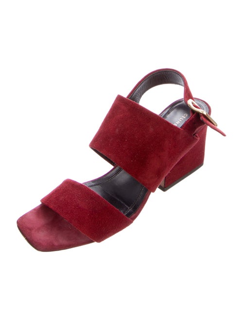 Celine Suede Slingback Sandals