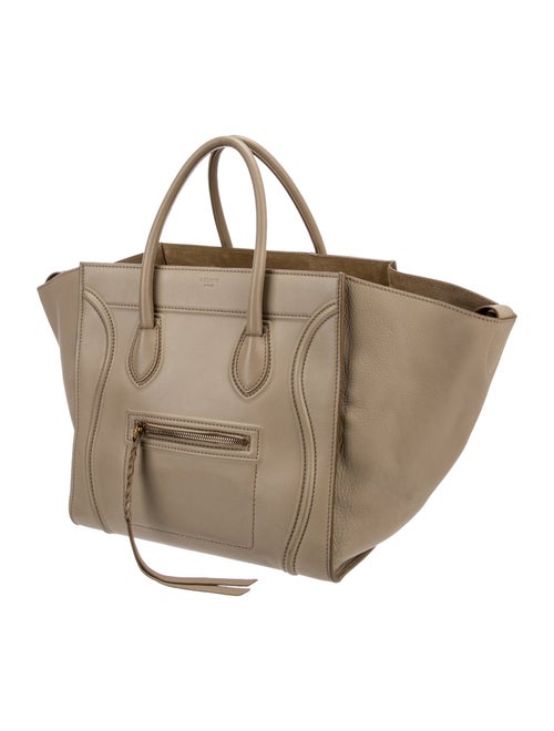 Celine Leather Luggage Phantom Medium