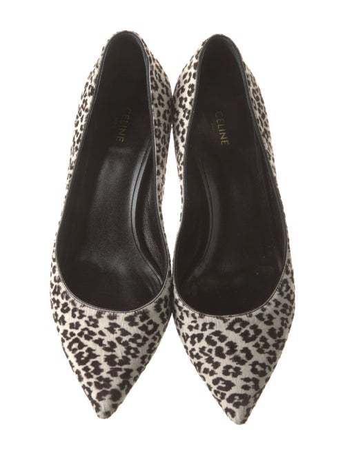 Celine Ponyhair Animal Print Pumps
