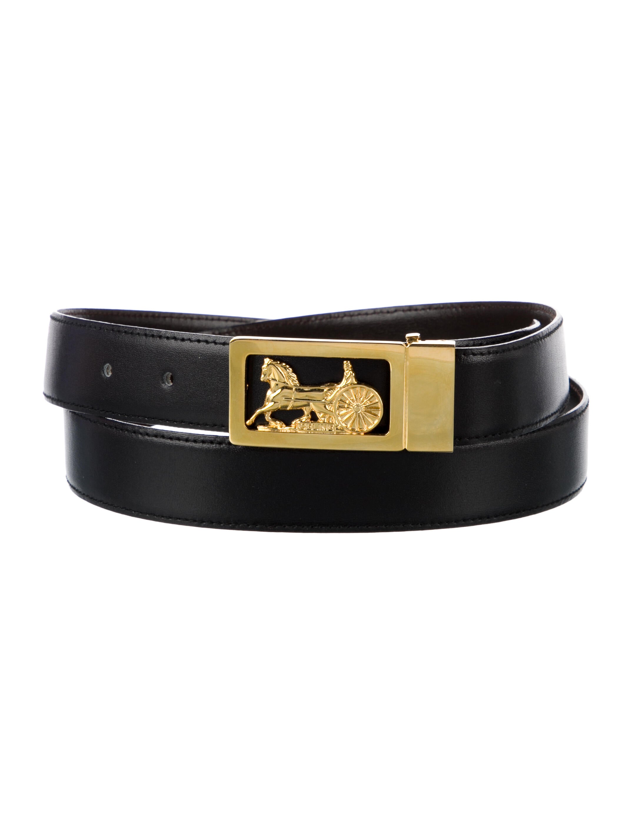 celine leather belt