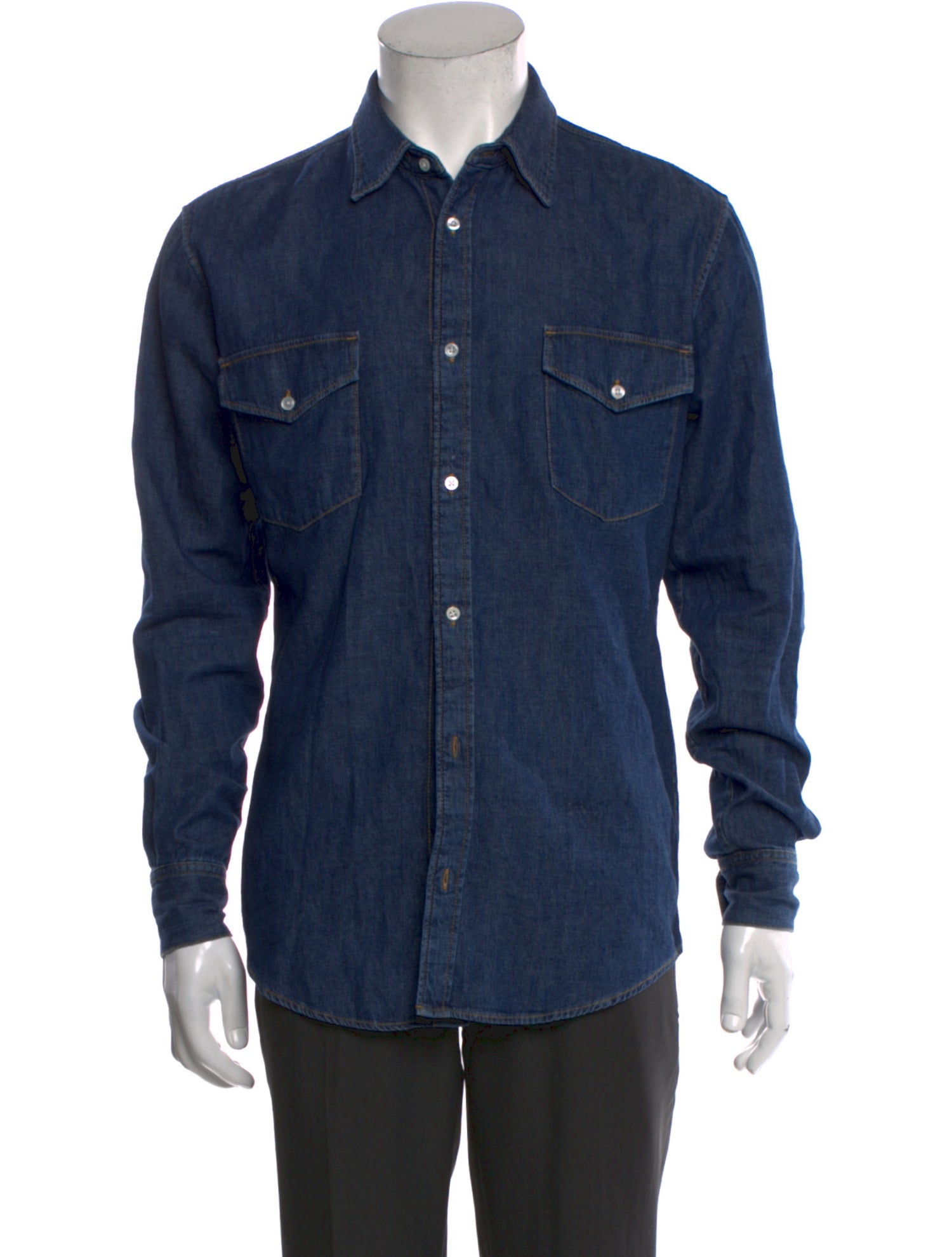 Celine Long Sleeve Denim Shirt