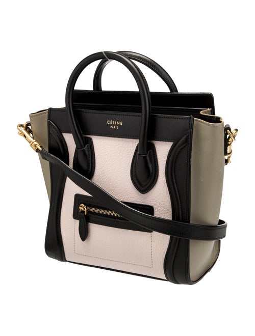 Celine Leather Luggage Nano