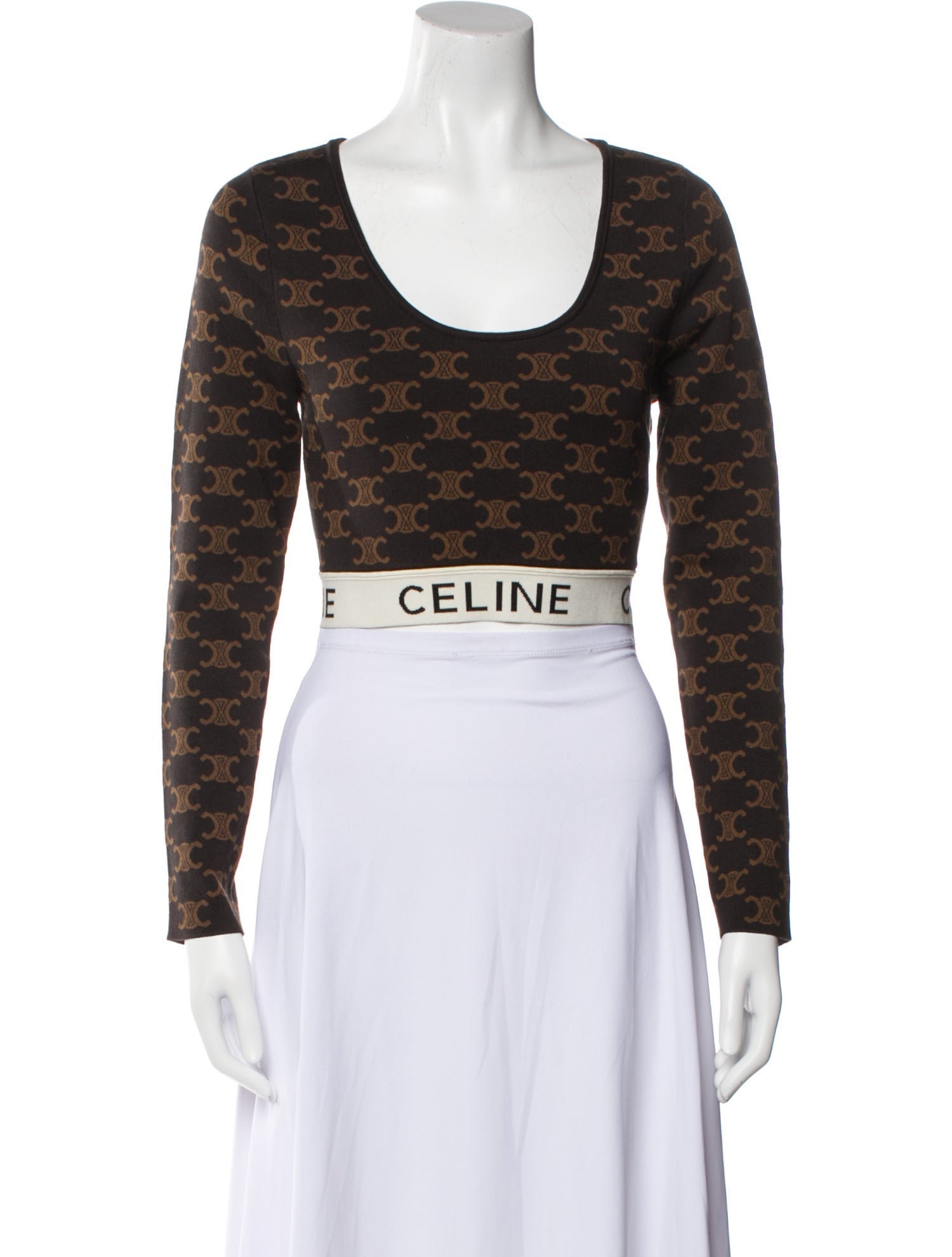 Celine 2021 Printed Crop Top w/ Tags