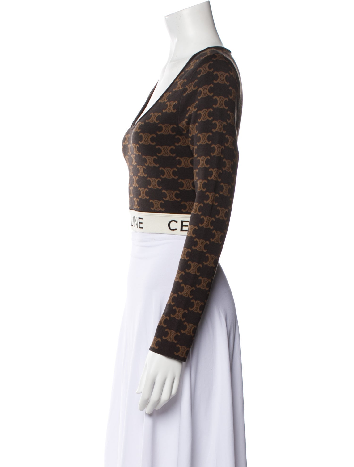 Celine 2021 Printed Crop Top w/ Tags