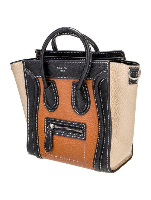 Celine Leather Luggage Nano