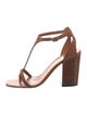 Celine Leather T-Strap Sandals