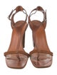 Celine Leather T-Strap Sandals