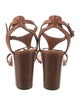 Celine Leather T-Strap Sandals
