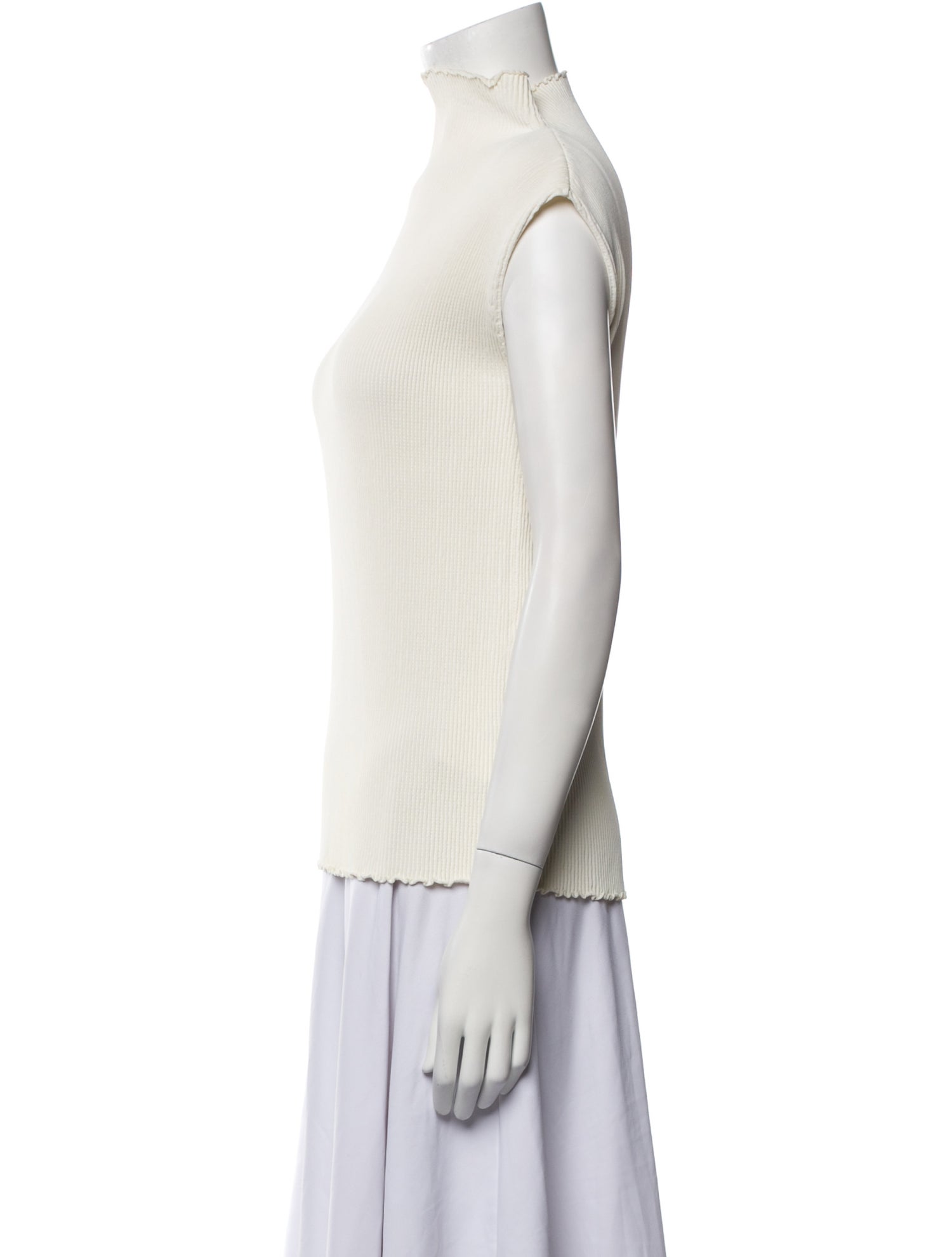 Celine Mock Neck Sleeveless Top