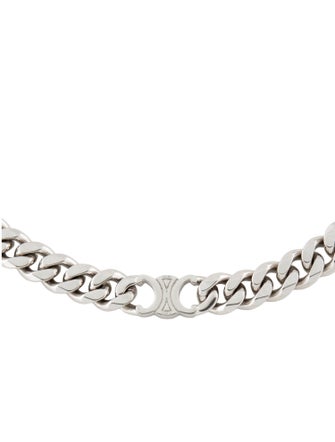 Celine Triomphe Gourmette Necklace Necklace
