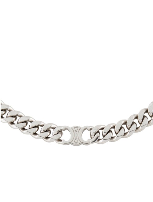 Celine Triomphe Gourmette Necklace Necklace