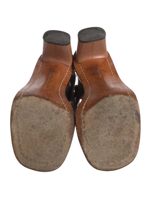 Celine Leather Slingback Sandals