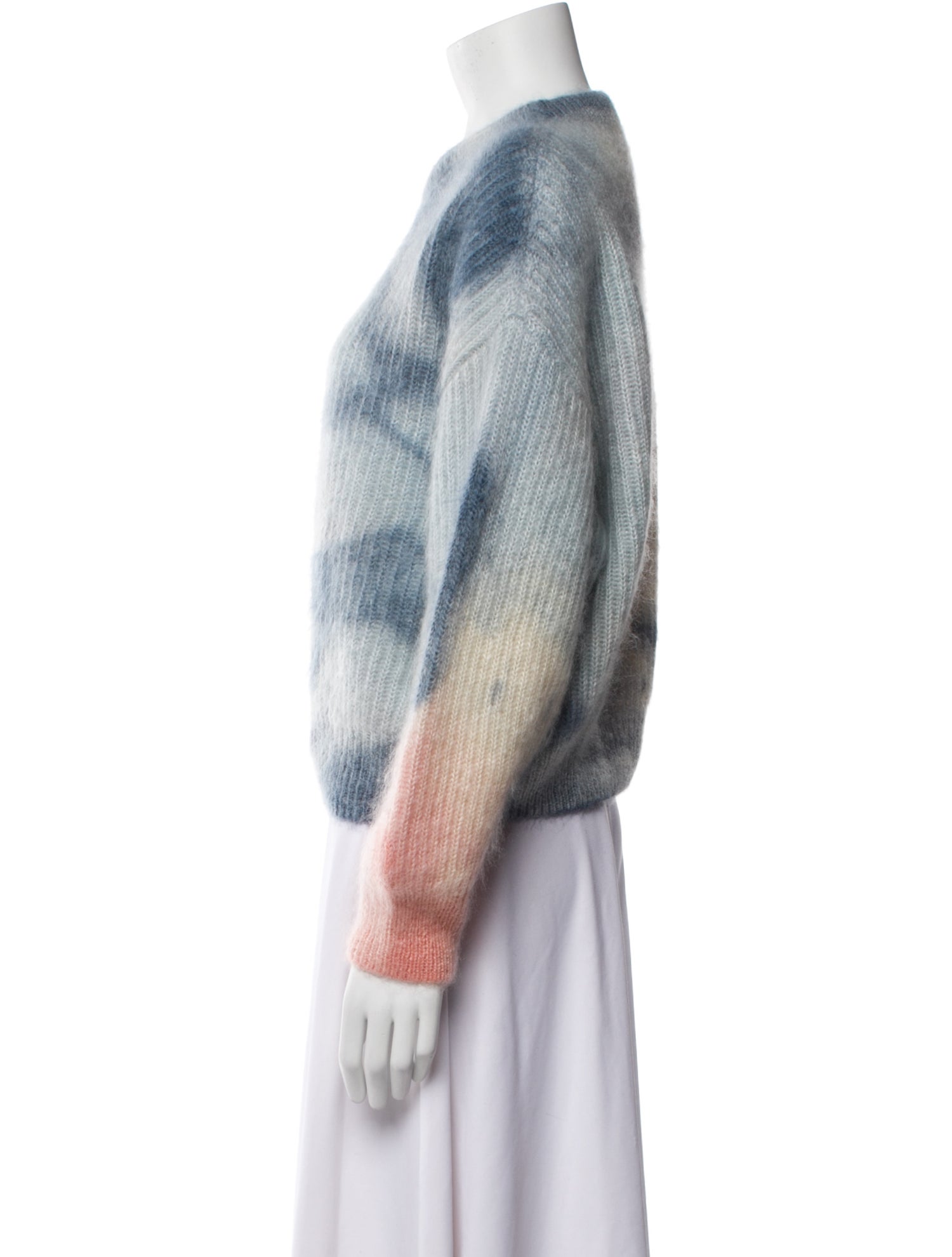Celine Mohair Tie-Dye Print Sweater