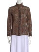 Celine Wool Paisley Print Blouse