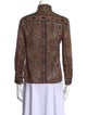 Celine Wool Paisley Print Blouse