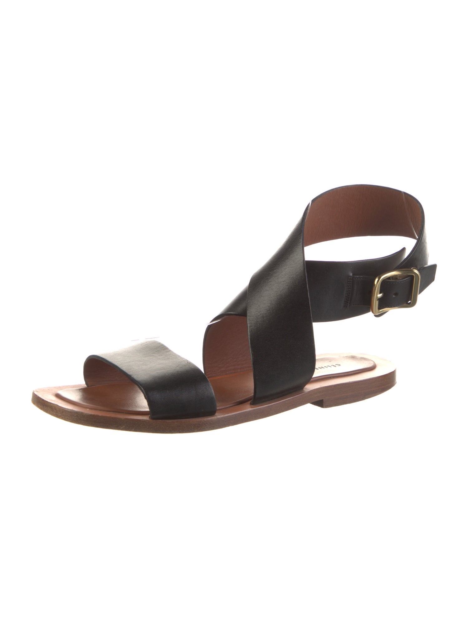 Celine Leather Slingback Sandals