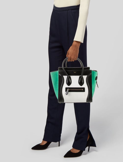 Celine Leather Luggage Micro