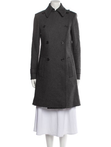 Celine Coats Vintage Wool Peacoat Us6, Fr38 | M